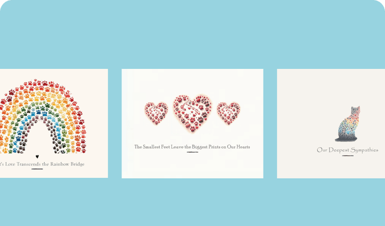 Handwritten sympathy cards